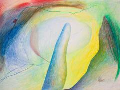 "#9", serie "Sensualidades", lápiz de color sobre papel, 24 x 34 cm, 2011